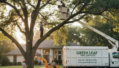 Arborist performing professional tree pruning in Troy, NY for healthier residential trees