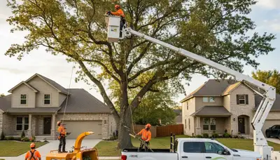 Professional tree removal service in Troy, NY safely cutting and clearing hazardous trees