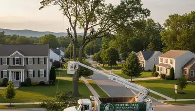 Professional tree removal service in Troy, NY by certified arborists safely clearing large trees