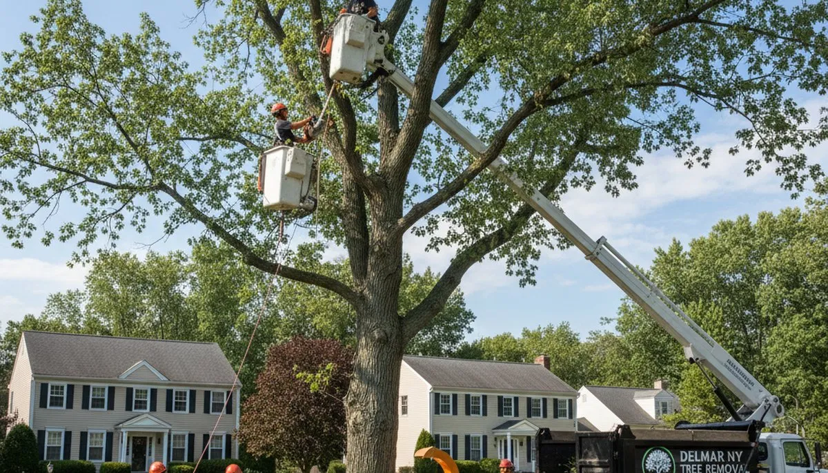 Professional tree removal service in Troy, NY by certified arborists at Tree Trimming Troy